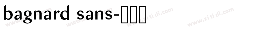 bagnard sans字体转换